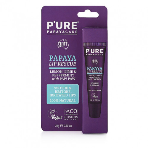 P'URE Papayacare Papaya Lip Rescue Huulepalsam 10g