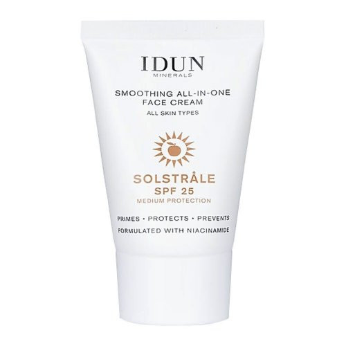 IDUN Smoothing All-In-One Face Cream SPF25 Kaitsev näokreem niatsiinamiidiga kõikidele nahatüüpidele 30ml