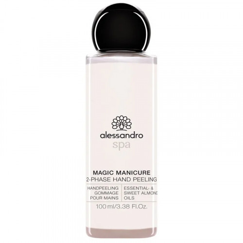 Alessandro Magic Manicure Hand Peeling Kahefaasiline kätekoorija eeterlike õlidega 100ml