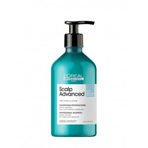 L'Oréal Professionnel Scalp Advanced Anti-Dandruff Dermo-Clarifier Shampoo Puhastav kõõmavastane šampoon 500ml