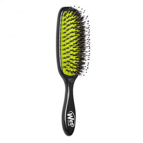 WetBrush Shine Enhancer Brush Juuksehari naturaalsete harjastega Black