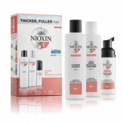 Nioxin SYS4 Care System Trial Kit Komplekt värvitud, märgatavalt hõrenevatele juustele Small