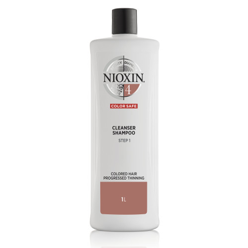 Nioxin SYS4 Cleanser Shampoo Šampoon värvitud, märgatavalt hõrenevatele juustele 300ml