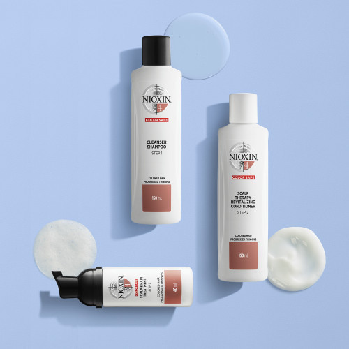 Nioxin SYS4 Cleanser Shampoo Šampoon värvitud, märgatavalt hõrenevatele juustele 300ml