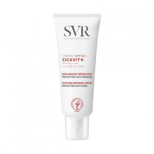 SVR Cicavit+ SPF50+ Soothing Repair Cream Spetsiaalne paranduskreem kahjustatud nahale koos päikesekaitsega 40ml