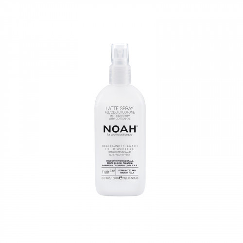 Noah 5.12. Milk Hair Spray With Cotton Oil Juukseid sirgendav viimistlussprei 150ml
