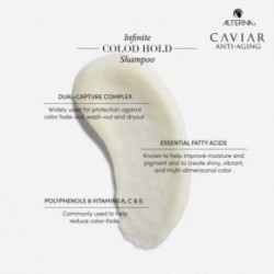Alterna Caviar Infinite Color Hold Juuksevärvi tuhmumise eest kaitsev šampoon 250ml
