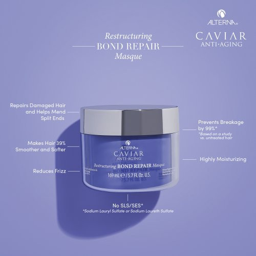 Alterna Caviar Restructuring Bond Repair Masque Intensiivselt taastav juuksemask 169ml