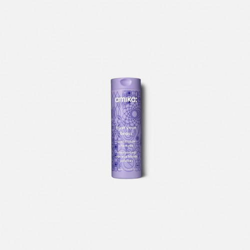Amika Bust Your Brass Cool Blonde Shampoo Šampoon violetse värvipigmendiga 300ml