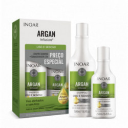 Inoar Argan Infusion Smooth and Silky Duo Kit Siledate ja pehmete juuste komplekt 500ml+250ml