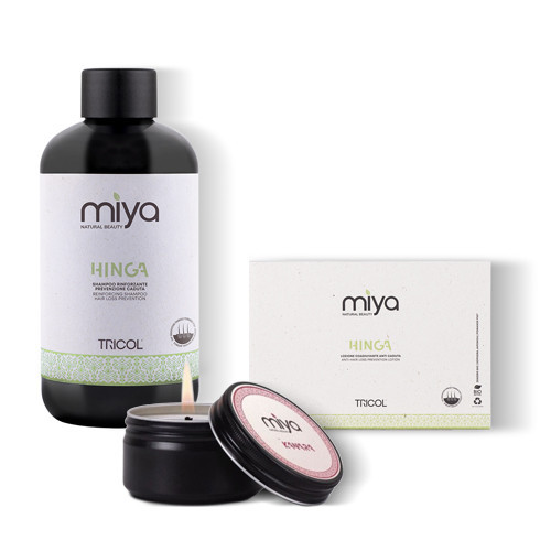 Miya Hinga Treatment box Looduslik peanahka tugevdav ja juuste väljalangemist ennetav juuksehoolduskomplekt