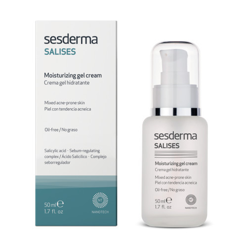 Sesderma Salises Moisturizing Gel Cream Niisutav geelkreem aknele kalduvale nahale 50ml