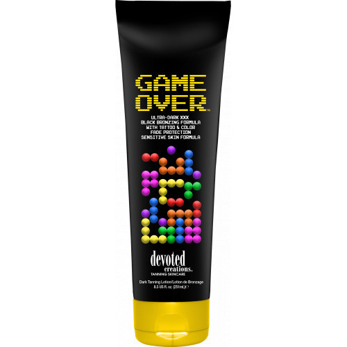 Devoted Creations Game Over Dark Tanning Lotion Päevitust soodustav losjoon 251ml