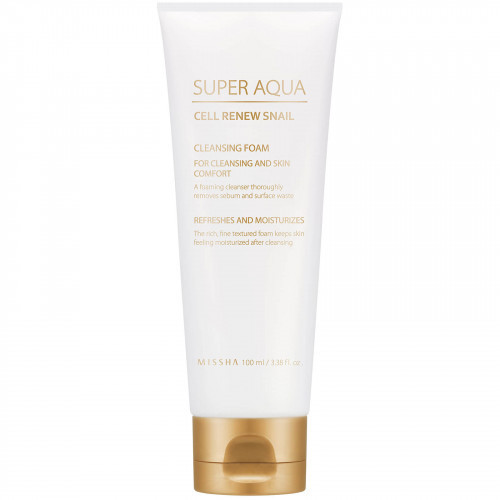 Missha Super Aqua Cell Renew Snail Cleansing Foam Puhastav näovaht 100ml
