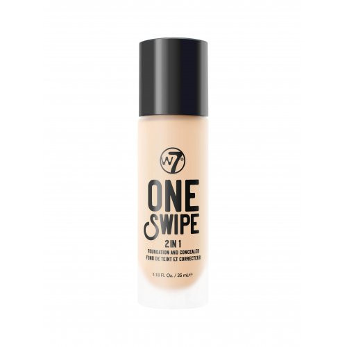 W7 Cosmetics One Swipe 2-In-1 Foundation & Concealer Jumestuskreem ja peitekreem 35ml