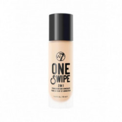 W7 Cosmetics One Swipe 2-In-1 Foundation & Concealer Jumestuskreem ja peitekreem 35ml