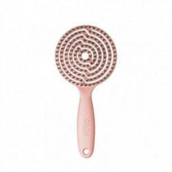 OSOM Professional Lollipop Vent Brush Matte Ümmargune juuksehari nailonharjastega ja metsseaharjastega Black