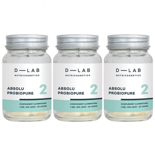 D-LAB Nutricosmetics Absolu Probiopure Toidulisand seedetrakti mikrofloora toetamiseks 1 Kuu