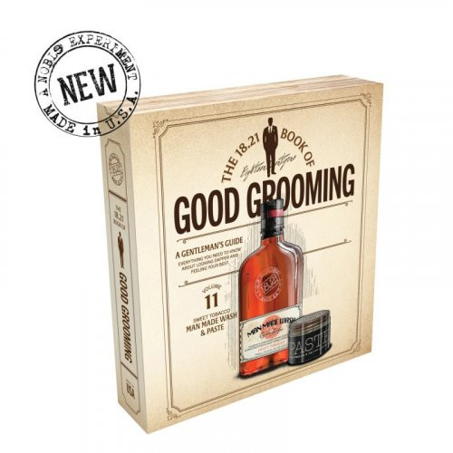 18.21 Man Made Book of Good Grooming Gift Set Sweet Tobacco Vol.11 Keha- ja juuksehoolduskomplekt meestele 56.7g+532ml