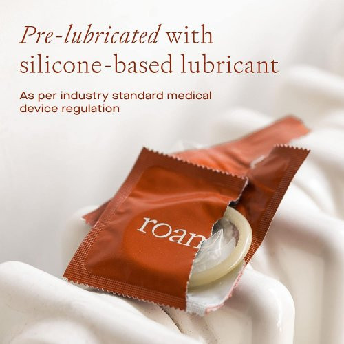 Roam Natural Latex Ultra-Thin Condoms Regular Fit Üliõhukesed kondoomid 4 tk.