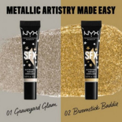 NYX Professional Makeup SFX Glitter Face & Eye Paint Näo ja silmade glittervärvid 01 Graveyard Glam