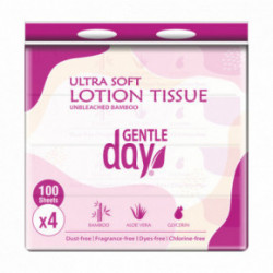 Gentle Day Bamboo Lotion Tissue Pleegitamata bambusest taskurätikud aloe vera ja glütseriiniga 100 tk.