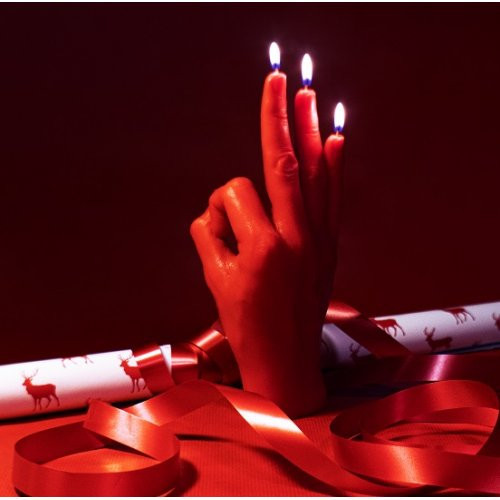 CandleHand OK Candle Küünal White