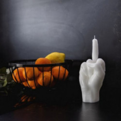 CandleHand F*ck You Candle Küünal Neon Orange