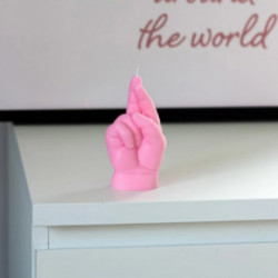 CandleHand Baby Crossed Fingers Candle Küünal Pastel Blue