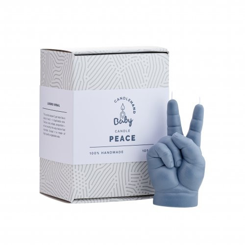 CandleHand Baby Peace Candle Küünal Pastel Pink