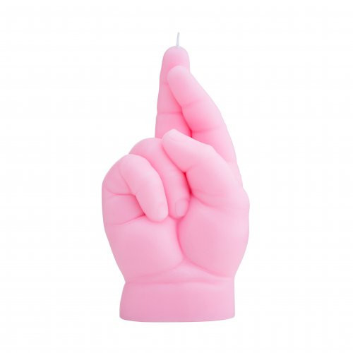 CandleHand Baby Crossed Fingers Candle Küünal Pastel Blue