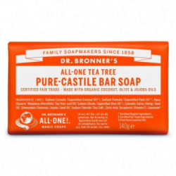 Dr. Bronner's Tea-Tree Pure-Castile Bar Soap Teepuuõliga tahke seep 140g