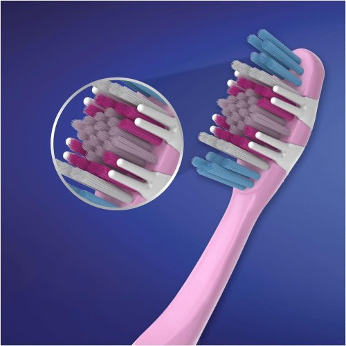 Oral-B 3D White Brilliance Toothbrush Keskmise pehmusega hambahari Pink