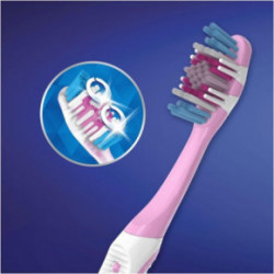 Oral-B 3D White Brilliance Toothbrush Keskmise pehmusega hambahari Pink