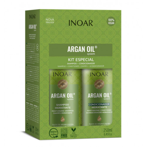 Inoar Argan Oil Duo Kit Intensiivne niisutav komplekt argaaniaõliga 2x250ml