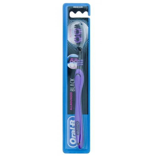 Oral-B Allrounder Black Keskmise pehmusega hambahari Roosa