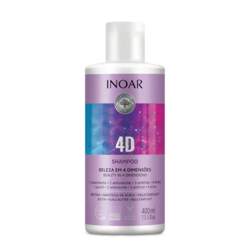 Inoar 4D Shampoo 4D šampoon 400ml