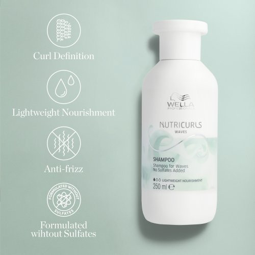Wella Professionals NutriCurls Shampoo Šampoon 250ml