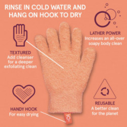 Cleanlogic Bath & Body Exfoliating Body Gloves Keha koorimiskindad 1 pair