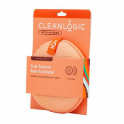 Cleanlogic Bath & Body Sensitive Skin Dual-Texture Body Exfoliator Keha küürimiskäsn Emerald