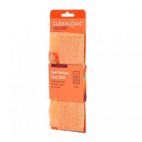 Cleanlogic Sensitive Skin Dual-Texture Face Cloth Näopuhastuslapp Coral