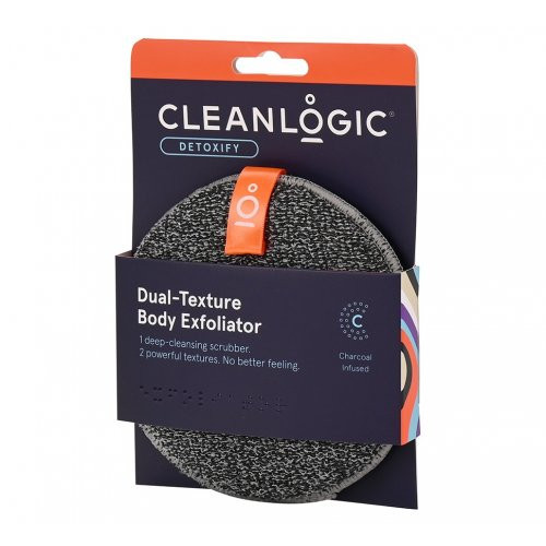 Cleanlogic Detoxify Dual-Texture Body Exfoliator Keha küürimiskäsn 1 tk