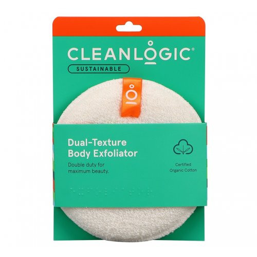 Cleanlogic Sustainable Dual-Texture Body Scrubber Keha koorimise käsn 1 tk