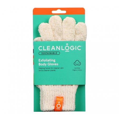 Cleanlogic Sustainable Exfoliating Body Gloves Keha koorimiskindad 1 pair