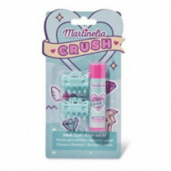 Martinelia Crush Hair Clips & Lip Balm Huulepalsam ja juukseklambrite komplekt Blueberry