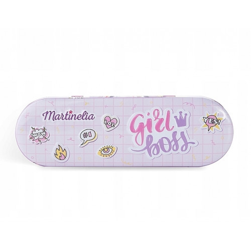 Martinelia Nail Polish & Stickers Tin Box Laste kosmeetikakomplekt Girl Boss