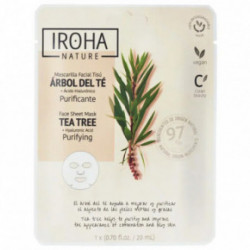 IROHA Purifying Face Sheet Mask Tea Tree & Hyaluronic Acid Puhastav näomask 20ml
