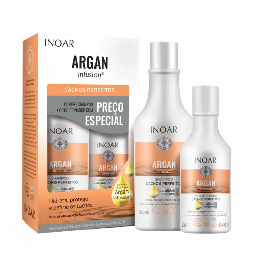 Inoar Argan Infusion Perfect Curls Duo Kit Lokkis juuste komplekt 500ml+250ml