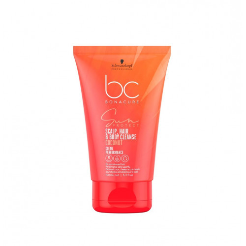 Schwarzkopf Professional BC Sun Protect Scalp, Hair & Body Cleanse Peanaha, juuste ja keha šampoon 200ml