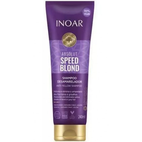 Inoar Absolut Speed Blond Shampoo Šampoon blondidele juustele 240ml